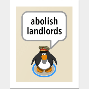 Abolish Landlords - Club Penguin Posters and Art